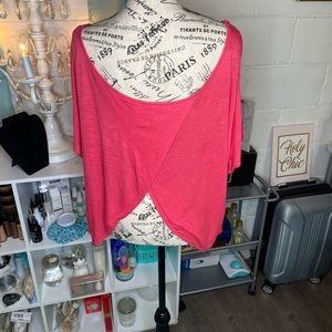 Women’s open back tulip hem blouse